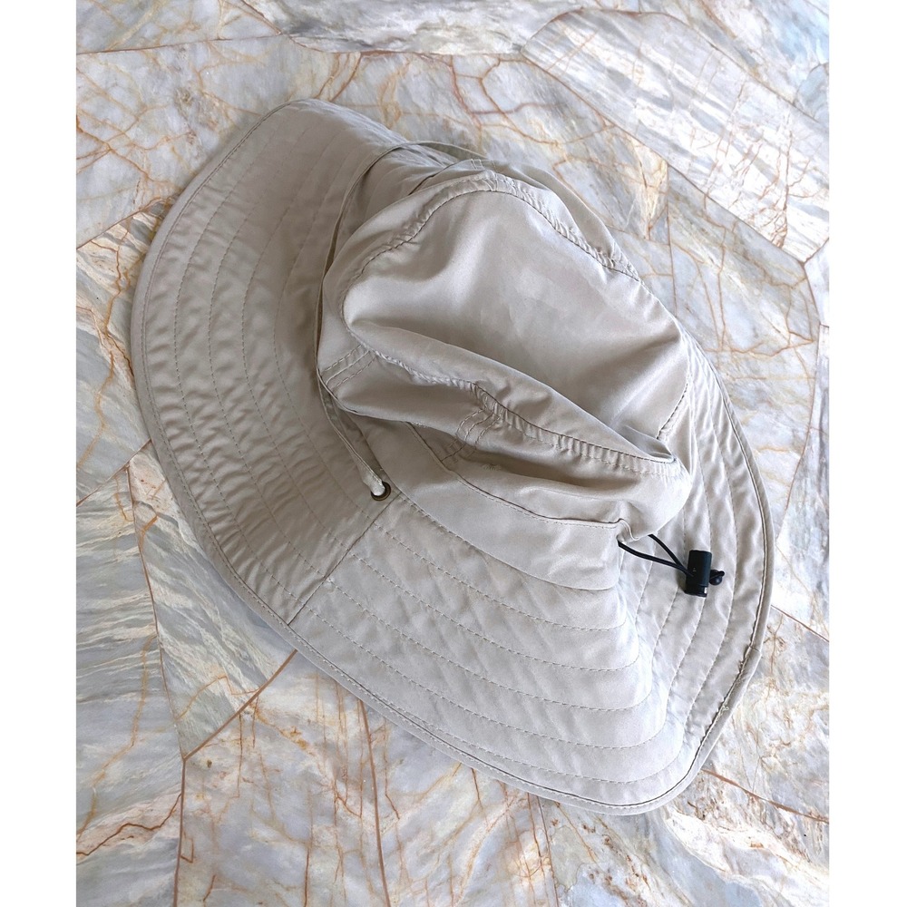 Sun Protection Zone Tan Boonie Hat 50+ UPF Adjustable Wide Brim Sun Hat Khaki